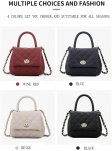 Bags for Women Medium Size Black Handbags and Purses Antitheft