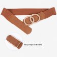 Women Stretchy Wide Waist Belts, Ladies Elastic Belt for Dresses