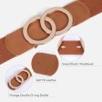 Women Stretchy Wide Waist Belts, Ladies Elastic Belt for Dresses