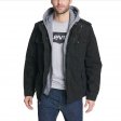 Men's Washed Cotton Hooded Military Jacket