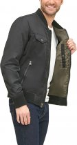 Men's Varsity Bomber Trucker Jacket