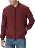 Men's Bomber Windbreaker Jacket Lightweight Water Resistant Full