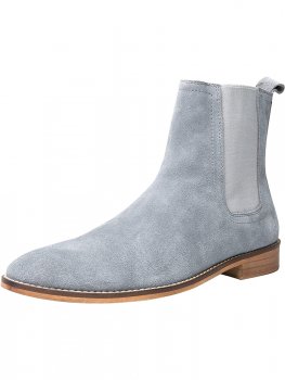 Chelsea Boots Men Suede Casual Dress Boots Ankle Boots Formal