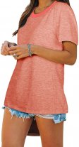 Summer Tops for Women Crewneck Loose Fit Soft