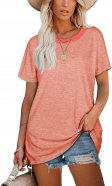 Summer Tops for Women Crewneck Loose Fit Soft