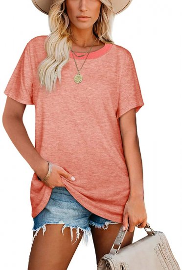 Summer Tops for Women Crewneck Loose Fit Soft